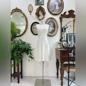 SD Collection White Midi Dress